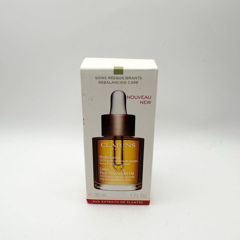 Clarins NIB Sealed Lotus Face Treatment Oil 30ml 1 fl oz